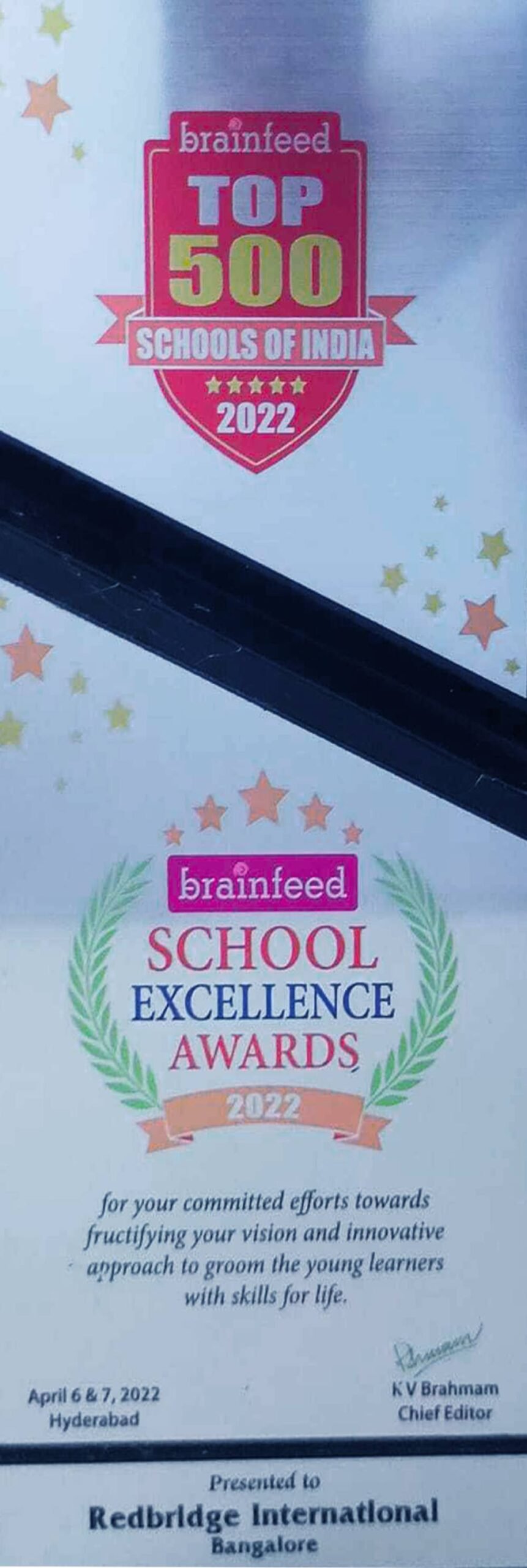 School excellence award